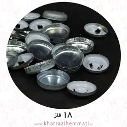 پولک دکمه سایز 18 پشت فلز ( بسته 15 عددی )