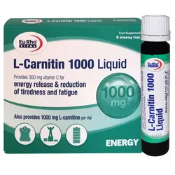 ویال ال کارنیتین 1000 میلی گرم یوروویتال 6 عدد