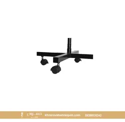 پایه فلزی چرخدار بزرگ مانکن | پایه مانکن فلزی چرخدار