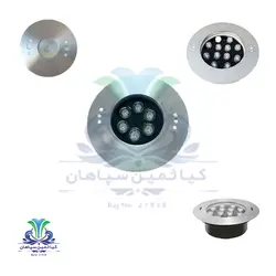 چراغ توکار استخر استیل