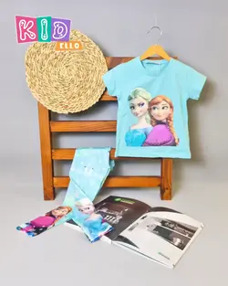 تیشرت و شلوار دخترانه طرح السا و آنا کیدلو