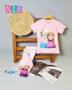 تیشرت و شلوار دخترانه طرح السا و آنا کیدلو