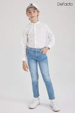 شلوار لی اسلیم فیت برند دیفکتو