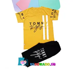 تیشرت شلوارک طرح tommy