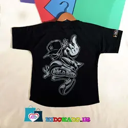 تیشرت تک پسرانه مشکی طرح king