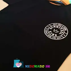 تیشرت تک پسرانه مشکی طرح king