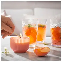 شمع معطر هلو و گل های تازه ایکیا مدل Ikea SOCKERLONN 905.381.57