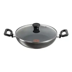 ماهیتابه مشکی آلمینیومی 28 سانتی تفال مدل TEFAL G6 Delicia ( بدون درب )