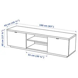 میز تلویزیون 160*42*45 ایکیا مدل Ikea BYÅS 802.227.97