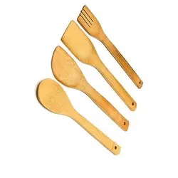 ست 4 تایی کفگیر و ملاقه چوبی PkB-10332