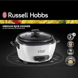 پلوپز راسل هابز مدل Russell Hobbs Kitchen Electric Non-stick 2L Large Rice Cooker 27040GCC