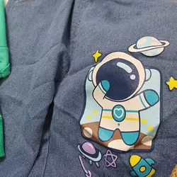 لباس بچگانه وارداتی بلوز و شلوار پسرانه رنگ بنفش یشمی سفید یک تا پنج سال کد 3904