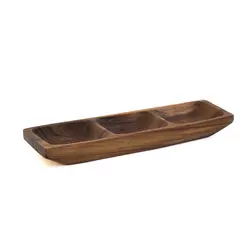 اردو خوری چوبی مستطیل سه خونه