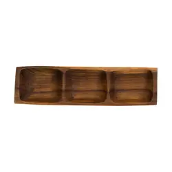 اردو خوری چوبی مستطیل سه خونه