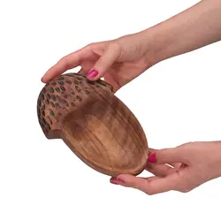 پیاله چوبی بلوط