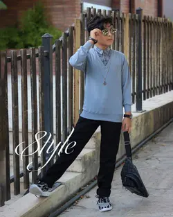 بلوز پسرانه دو یقه کارن