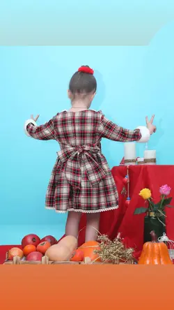 پیراهن دخترانه اسپانیایی مدل کریسمس