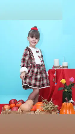 پیراهن دخترانه اسپانیایی مدل کریسمس