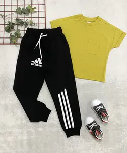 شلوار اسلش گلکسی آدیداس مشکی