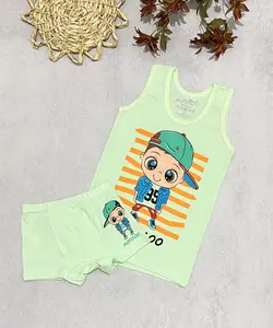 ست زیرپوش و شورت پسرانه طرح پسر