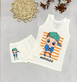 ست زیرپوش و شورت پسرانه طرح پسر