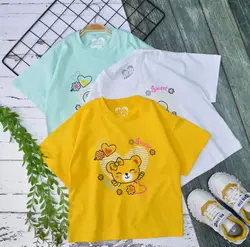 تیشرت لانگ دخترانه خرسی