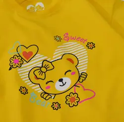 تیشرت لانگ دخترانه خرسی