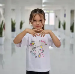 تیشرت لانگ دخترانه خرسی