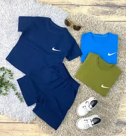 ست تیشرت و شلوارک پسرانه نایک