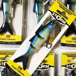لور ماهیگیری ژله ای استورم مدل Storm Soft Live Kickin’ Minnow