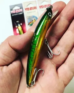 لور ماهیگیری یوزوری YO-ZURI CRYSTAL MINNOW (F) 90mm