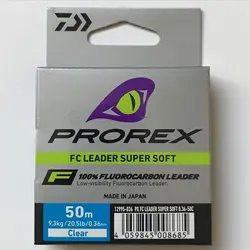 لیدر ماهیگیری فلور کربن دایوا DAIWA PROREX 100% FLUOROCARBON LEADER