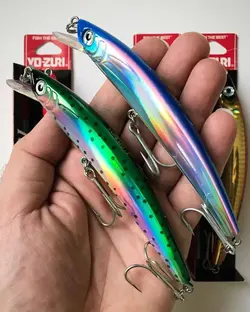 لور ماهیگیری فلوت یوزوری YO-ZURI CRYSTAL MINNOW (F) 130mm