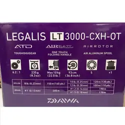 چرخ ماهیگیری دایوا لگالیس DAIWA Legalis LT 3000-CXH-OT