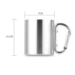 لیوان کمپینگ کارابین دار – Steel Cup