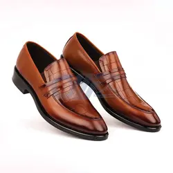 کفش چرم مردانه مجلسی کد112