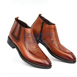 نیم بوت چرم مردانه مجلسی  کد 119