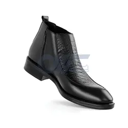 نیم بوت چرم مردانه مجلسی  کد 119