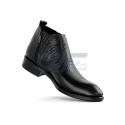 نیم بوت چرم مردانه مجلسی کد 117
