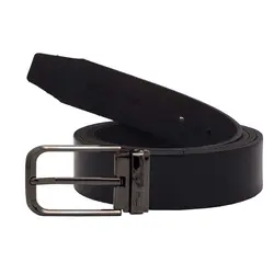 کمربند مردانه قلابدار چرم طبیعی 3.4 سانت KT601NU296