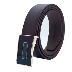 کمربند پلاکی مردانه چرم طبیعی KT1404NU
