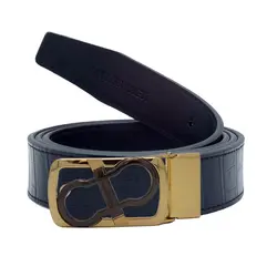 کمربند مردانه پلاکی چرم صنعتی KT1567IN