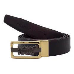 کمربند مردانه پلاکی چرم صنعتی KT1565IN