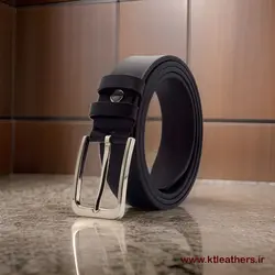 کمربند مردانه قلابدار دوختی طبیعی KT296.1NU