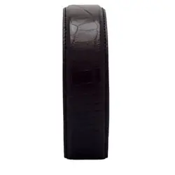 تسمه کمربند ریلی چرم طبیعی مشکی کروکو KT1401NU