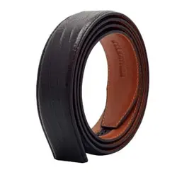 تسمه کمربند ریلی چرم طبیعی لیزارد مشکی KT1398NU