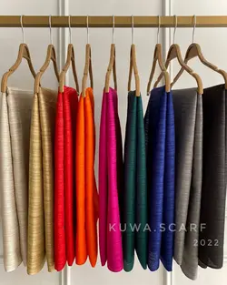 شال های تافته هندی ساده موجود در رنگبندی