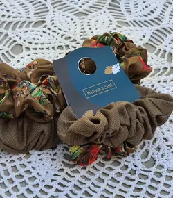 کش  ۲ تایی سبز گلدار