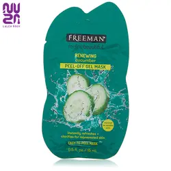 ماسک پیل اف خیار 15 میل فریمن |freeman feeling beautiful renewing cucumber peel off gel mask 15ml