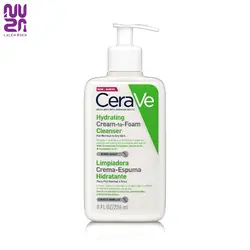 شوینده آبرسان مخصوص پوست نرمال و خشک مدل کرم به فوم سراوی 236میل | CeraVe Hydrating Cream-to-Foam Cleanser For Normal to Dry Skin 236ml